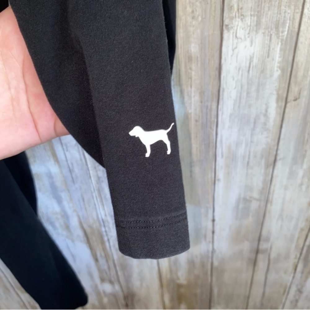 Pink Black Banded Logo Leggings - Picture 3 of 5